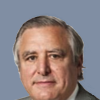 Headshot of attorney Richard Mescon with grayish blue background.